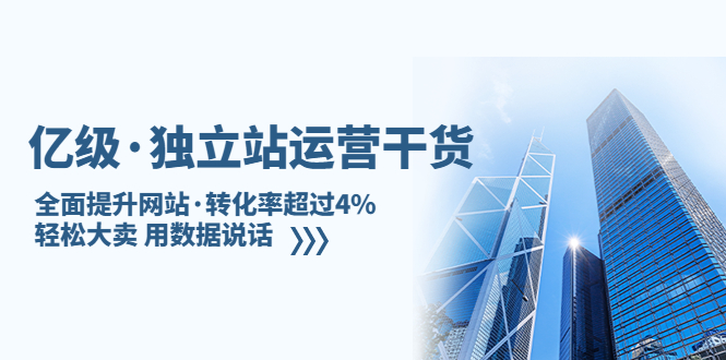 亿级·独立站运营干货：全面提升网站·转化率超过4%，轻松大卖 用数据说话-时尚博客