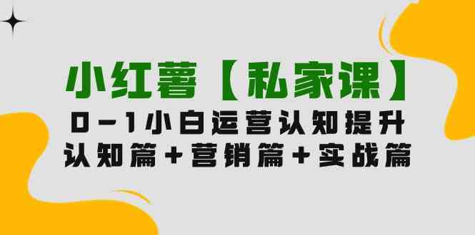 （9910期）小红薯【私家课】0-1玩赚小红书内容营销，认知篇+营销篇+实战篇（11节课）-时尚博客