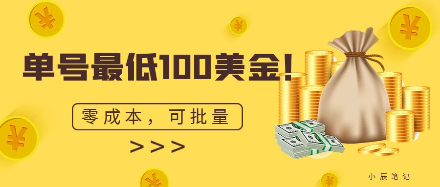 单号最低100美金，零成本，小白无脑操作。可复制，可扩大。-时尚博客