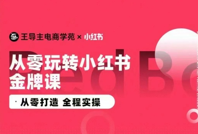 王导主·小红书电商运营实操课，​从零打造  全程实操-时尚博客