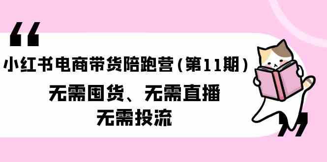 （9996期）小红书电商带货陪跑营(第11期)无需囤货、无需直播、无需投流（送往期10套）-时尚博客