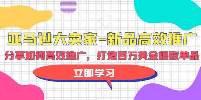 （9945期）亚马逊 大卖家-新品高效推广，分享如何高效推广，打造百万美金爆款单品-时尚博客