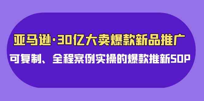 （9944期）亚马逊30亿·大卖爆款新品推广，可复制、全程案例实操的爆款推新SOP-时尚博客