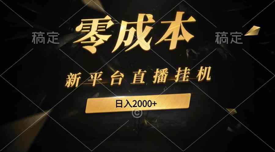 （9841期）新平台直播挂机最新玩法，0成本，不违规，日入2000+-时尚博客