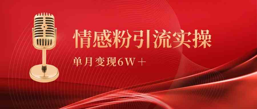 （9473期）单月变现6w+，情感粉引流变现实操课-时尚博客