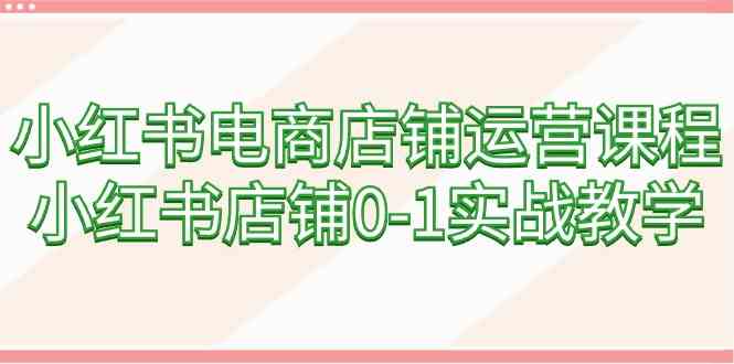 （9249期）小红书电商店铺运营课程，小红书店铺0-1实战教学（60节课）-时尚博客