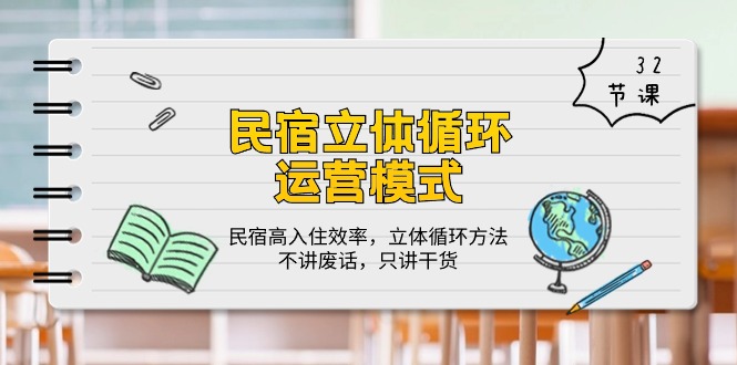 民宿立体循环运营模式：民宿高入住效率，立体循环方法，只讲干货（32节）-时尚博客