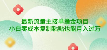 公众号最新流量主接单撸金项目，小白零成本复制粘贴也能月入过万￼￼-时尚博客