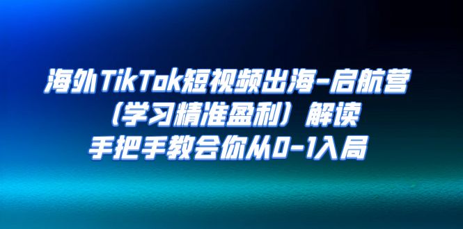 海外TikTok短视频出海-启航营（学习精准盈利）解读，手把手教会你从0-1入局-时尚博客