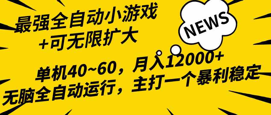 （10046期）2024最新全网独家小游戏全自动，单机40~60,稳定躺赚，小白都能月入过万-时尚博客