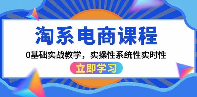 淘系电商课程，0基础实战教学，实操性系统性实时性（15节课）-时尚博客