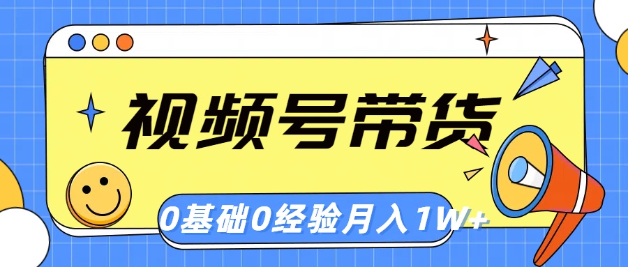 （10723期）视频号轻创业带货，零基础，零经验，月入1w+-时尚博客