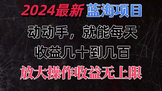 有手就行的2024全新蓝海项目，每天1小时收益几十到几百，可放大操作-时尚博客