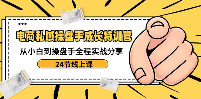 电商私域-操盘手成长特训营：从小白到操盘手全程实战分享-24节线上课-时尚博客