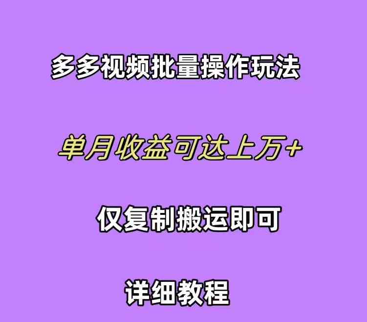 （10029期）拼多多视频带货快速过爆款选品教程 每天轻轻松松赚取三位数佣金 小白必…-时尚博客