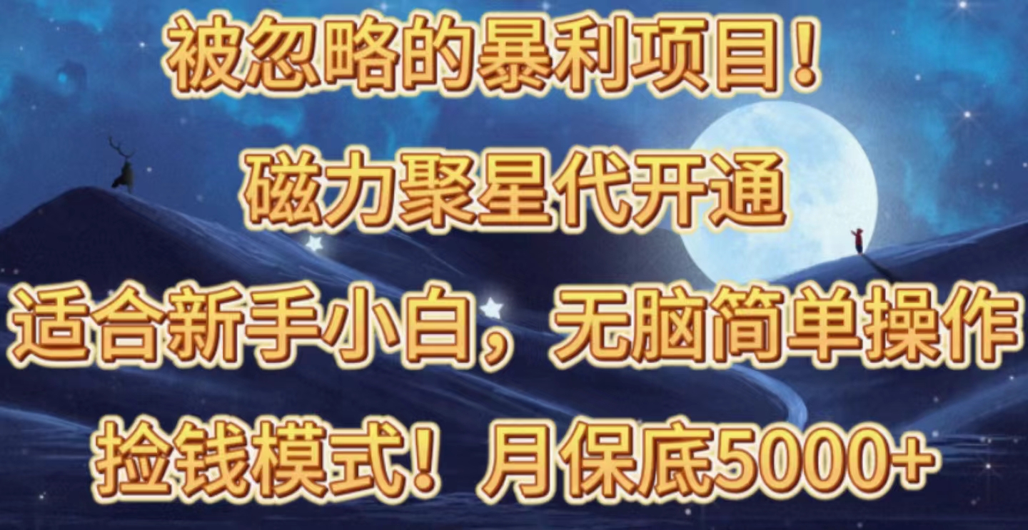 （10245期）被忽略的暴利项目！磁力聚星代开通捡钱模式，轻松月入五六千-时尚博客